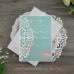 2017 Design Indian Goral Mint Wedding Invitation Card